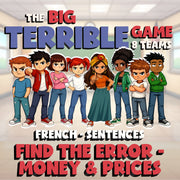 Find the Error - Money & Prices BIG TERRIBLE GAME - No Prep French Exercise