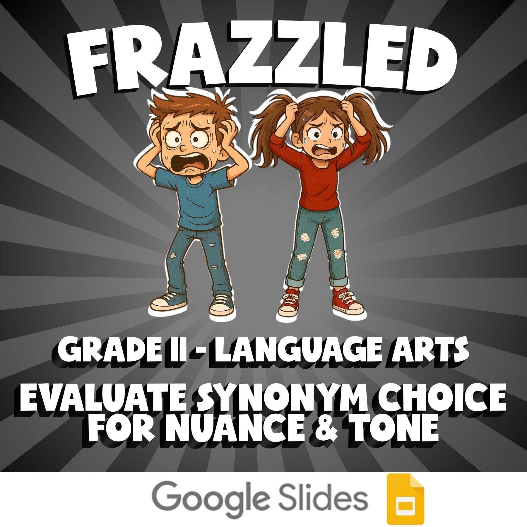 Evaluate Synonym Choice for Nuance & Tone FRAZZLED ELA Game - No Prep Grade 11