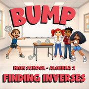 Finding Inverses BUMP Math Game - No Prep Algebra 2 Review Activity