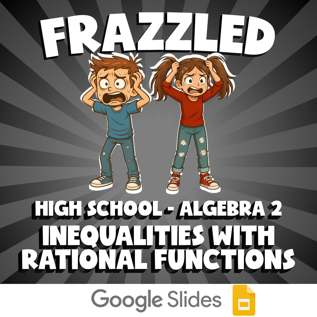 Inequalities with Rational Functions FRAZZLED Math Game - No Prep Algebra 2