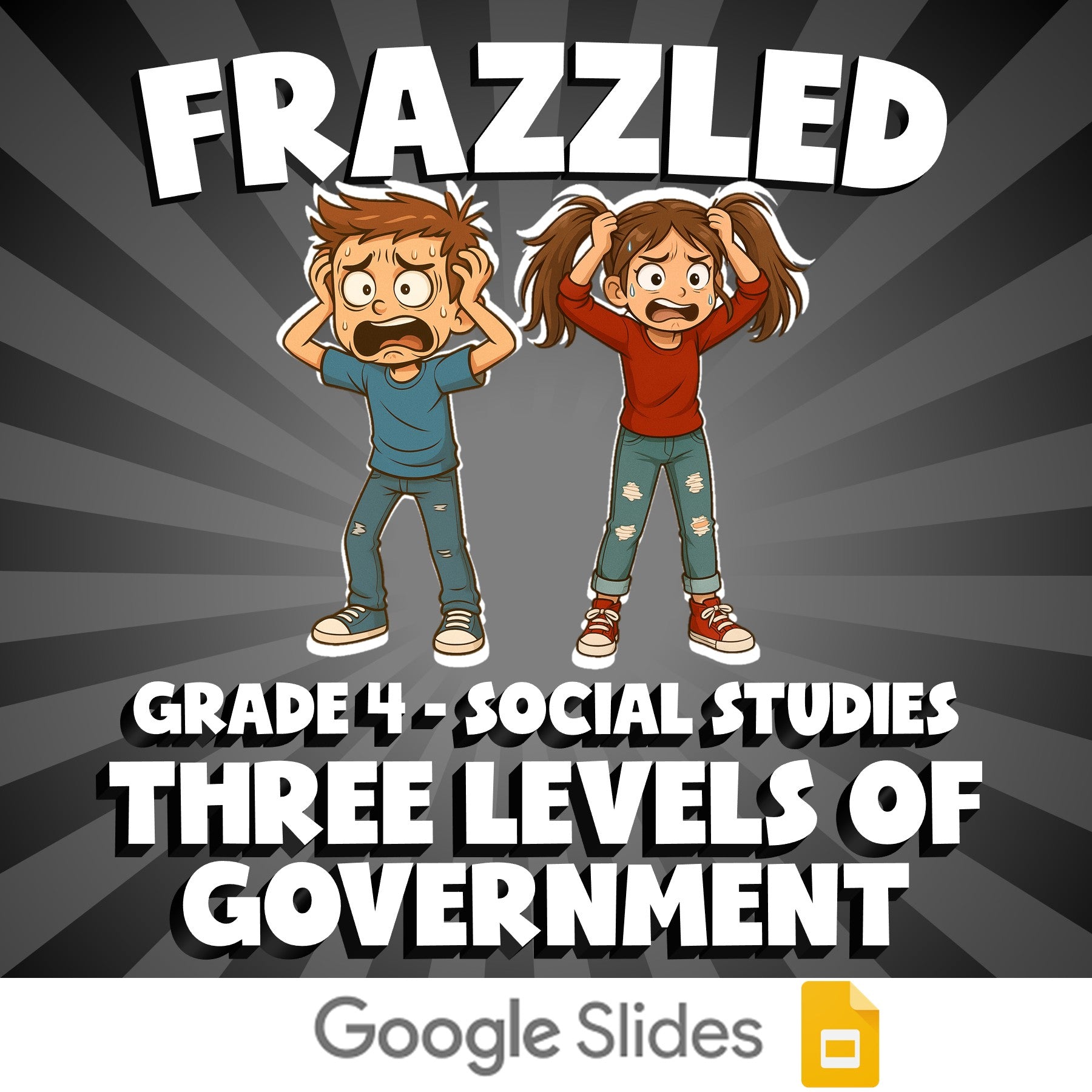Three Levels of Government FRAZZLED Socials Game - No Prep Grade 4 Review