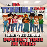 Imperfect Tense (RE Verbs) BIG TERRIBLE GAME - No Prep French Exercise Activity