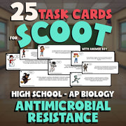 Antimicrobial Resistance SCOOT TASK CARDS Science Game - No Prep AP Biology