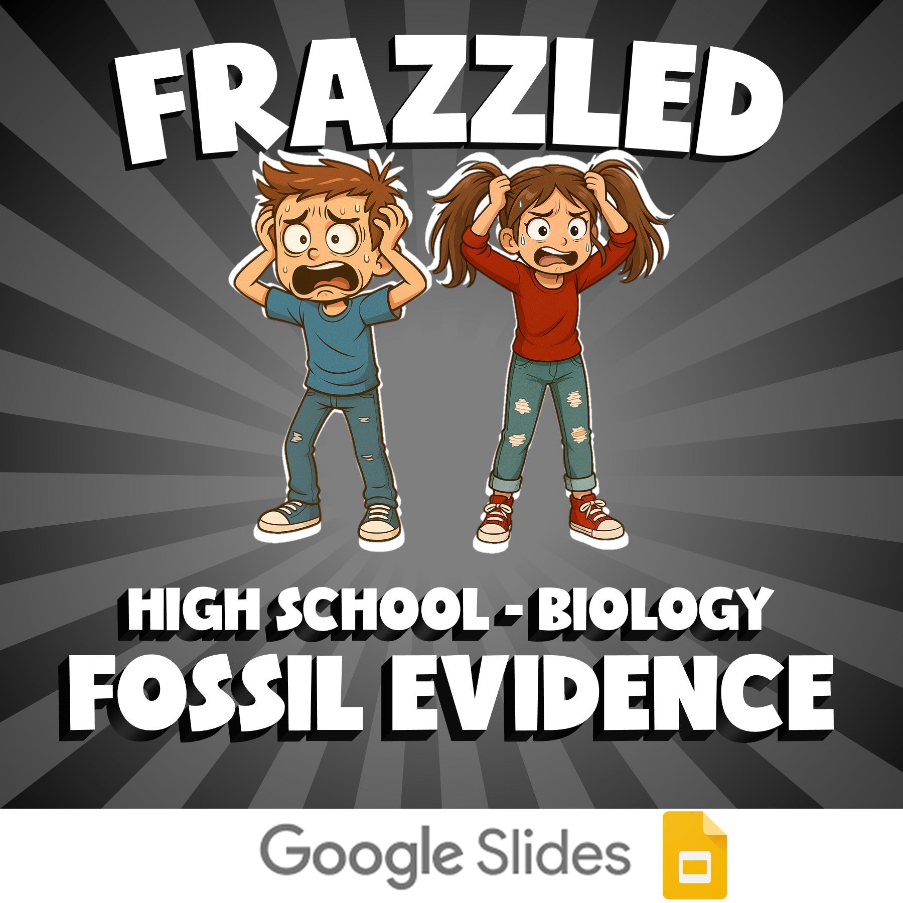 Fossil Evidence FRAZZLED Science Game - No Prep Biology Review Activity