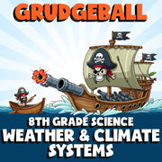 Weather & Climate Systems GRUDGEBALL Science Game - No Prep Grade 8 Review