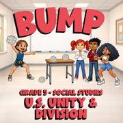 U.S. Unity & Division BUMP Socials Game - No Prep Grade 5 Review Activity