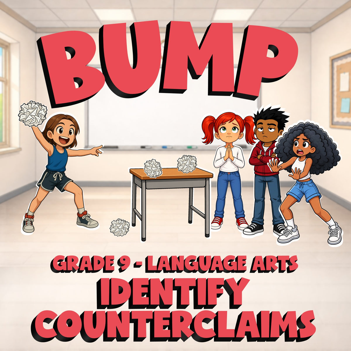 Identify Counterclaims BUMP ELA Game - No Prep Grade 9 Review Activity