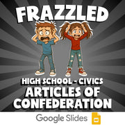 Articles of Confederation FRAZZLED Civics Game - No Prep Review Activity