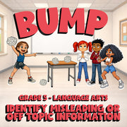 Identify Misleading or Off Topic Information BUMP ELA Game - No Prep Grade 5