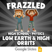 Low Earth & High Orbits FRAZZLED Science Game - No Prep Physics Review Activity
