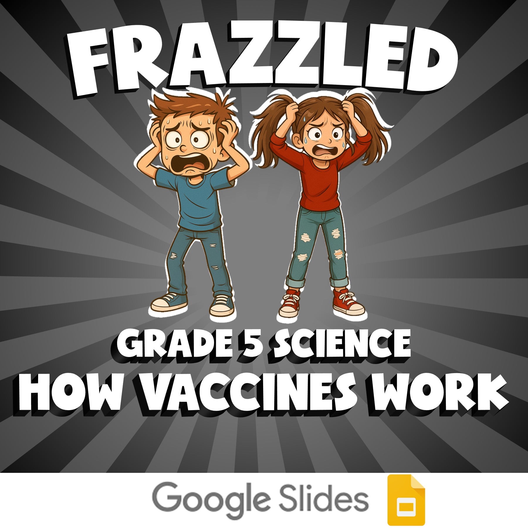 How Vaccines Work FRAZZLED Science Game - No Prep Grade 5 Review Activity
