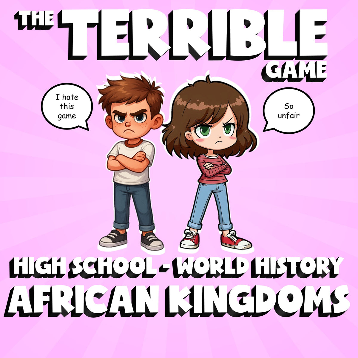 African Kingdoms THE TERRIBLE GAME - No Prep World History Review Activity