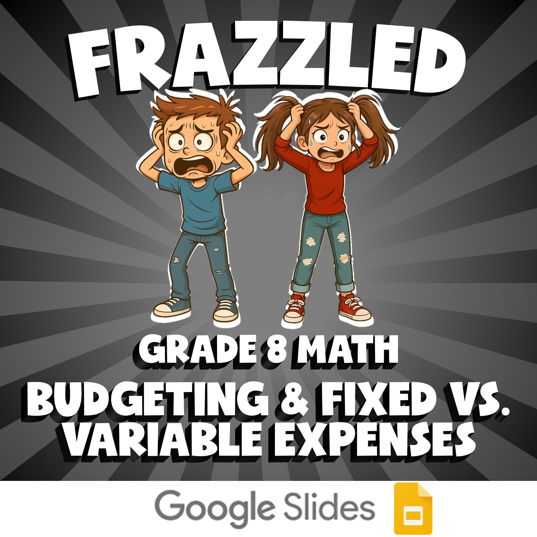 Budgeting & Fixed vs. Variable Expenses FRAZZLED Math Game - No Prep Grade 8