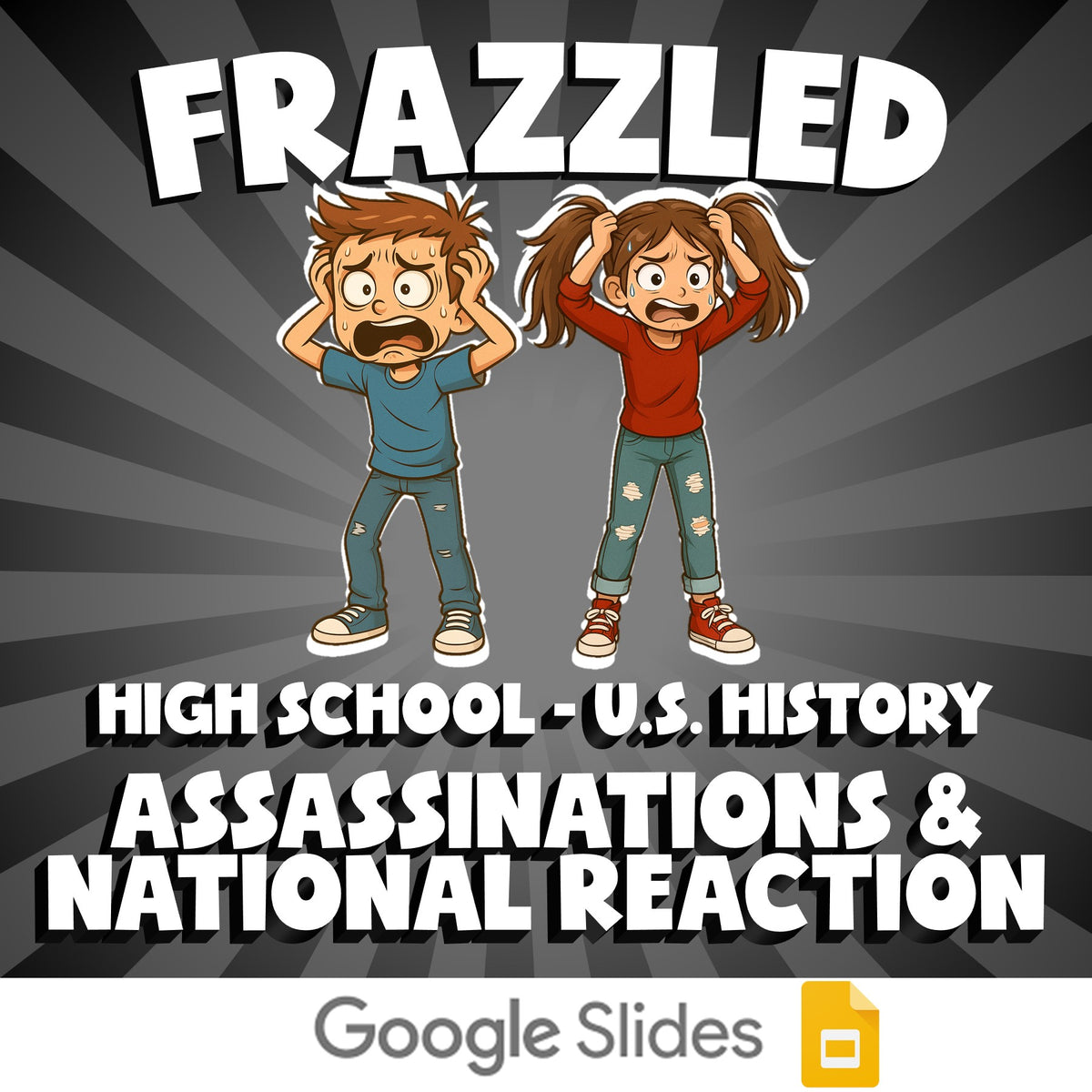 Assassinations & National Reaction FRAZZLED U.S. History Game - No Prep Review
