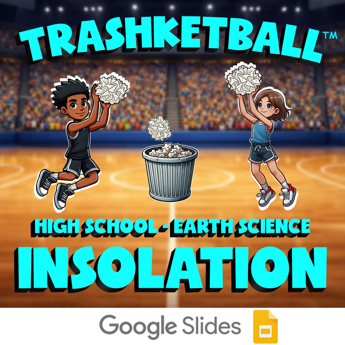 Insolation TRASHKETBALL Game - No Prep Earth Science Review Activity