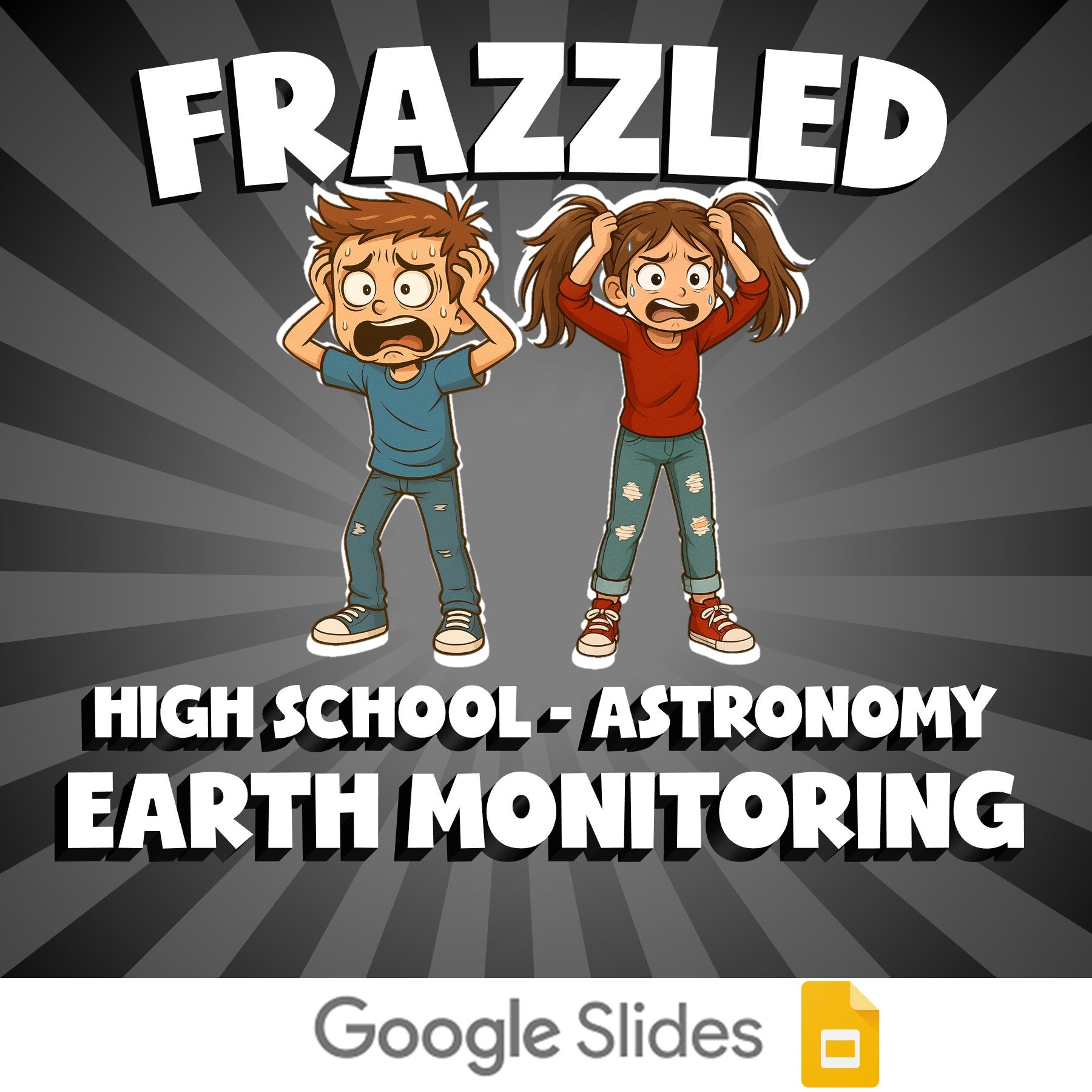 Earth Monitoring FRAZZLED Science Game - No Prep Astronomy Review Activity