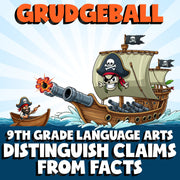 Distinguish Claims from Facts GRUDGEBALL ELA Game - No Prep Grade 9 Review