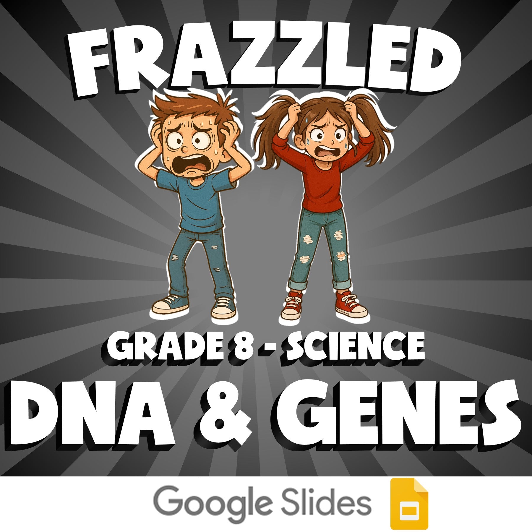 Dna & Genes FRAZZLED Science Game - No Prep Grade 8 Review Activity