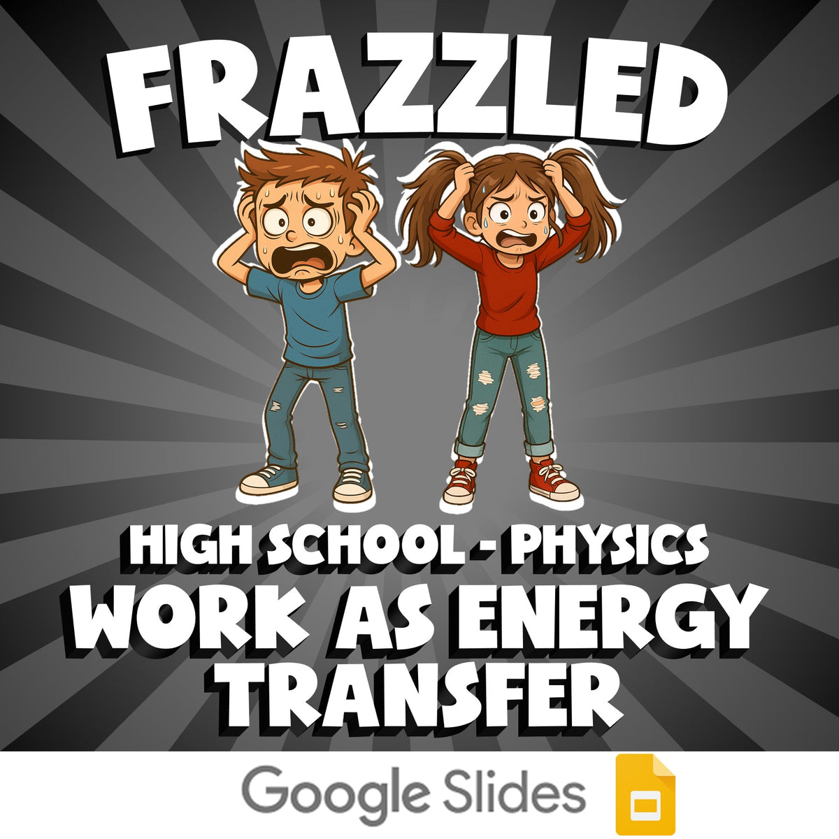 Work as Energy Transfer FRAZZLED Science Game - No Prep Physics Review Activity