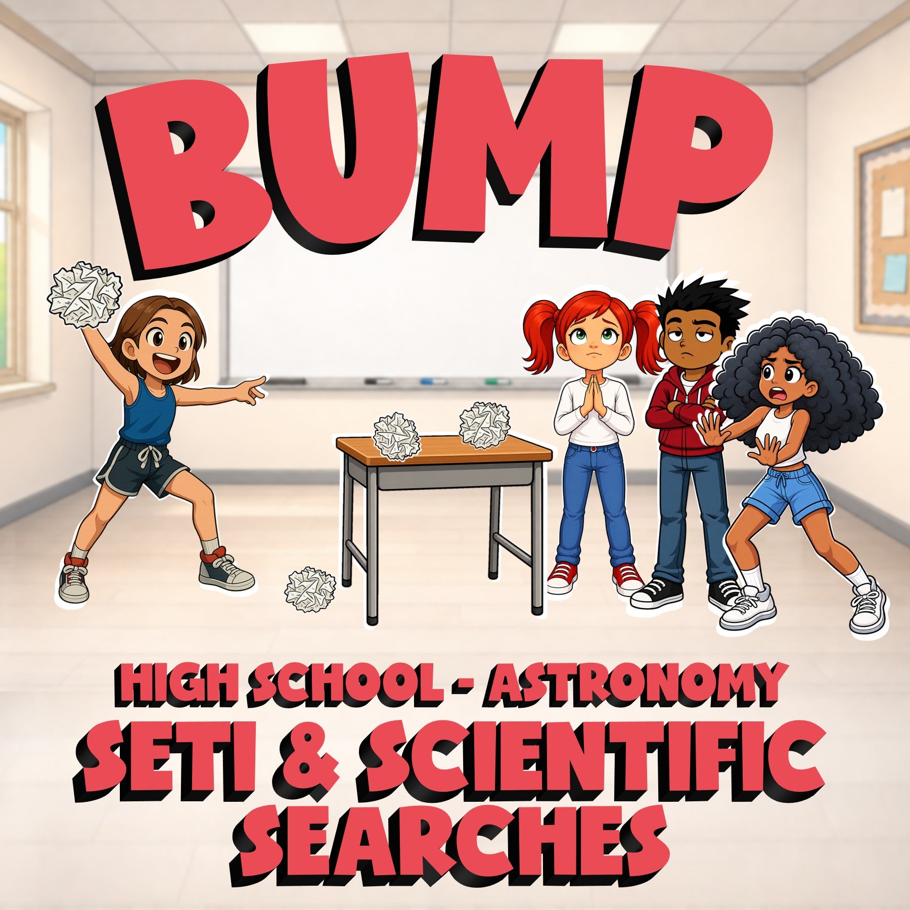 SETI & Scientific Searches BUMP Science Game - No Prep Astronomy Review Activity
