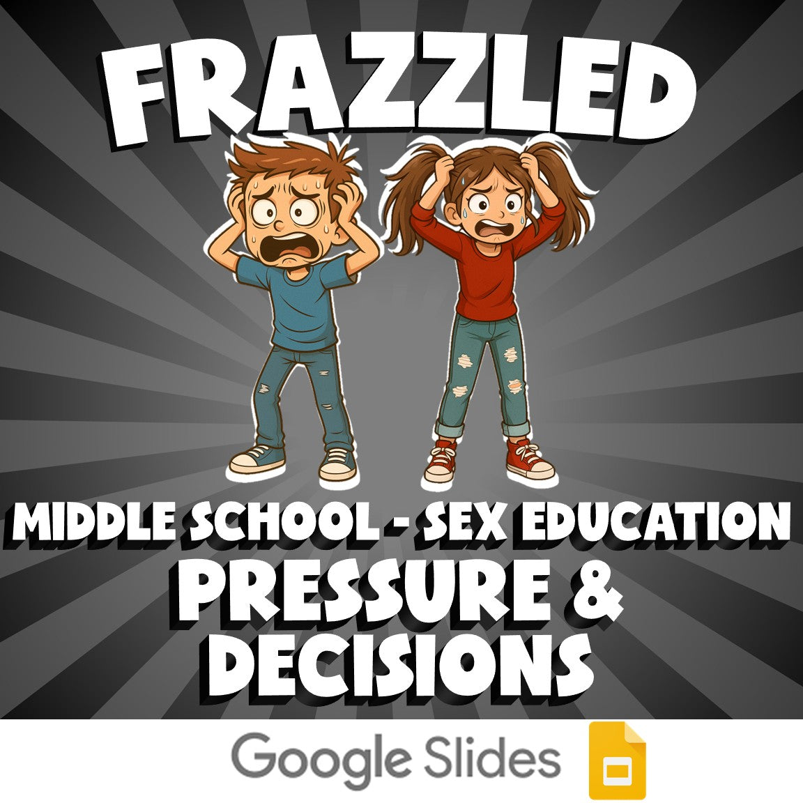 Pressure & Decisions FRAZZLED Game - No Prep Middle School Sex Education Review
