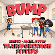 Transportation Systems BUMP Socials Game - No Prep Grade 3 Review Activity