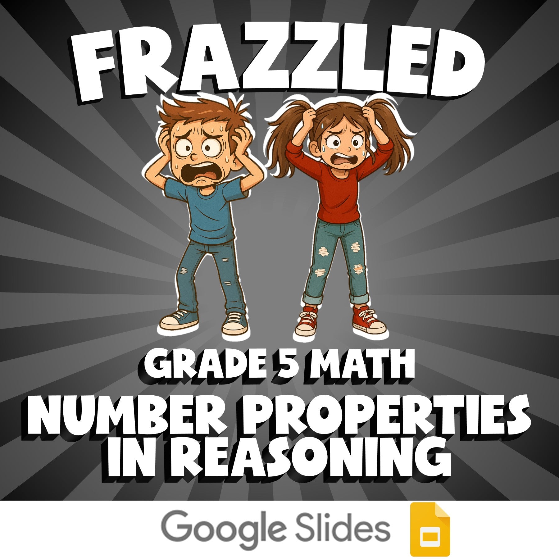Number Properties in Reasoning FRAZZLED Math Game - No Prep Grade 5 Review