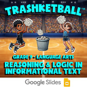 Reasoning & Logic in Informational Text TRASHKETBALL ELA Game - No Prep Grade 9