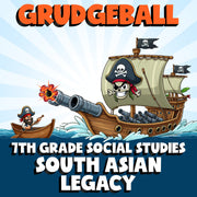 South Asian Legacy GRUDGEBALL Socials Game - No Prep Grade 7 Review Activity
