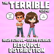 Resource Distribution THE TERRIBLE GAME - No Prep Earth Science Review Activity