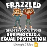 Due Process & Equal Protection FRAZZLED Socials Game - No Prep Grade 8 Review