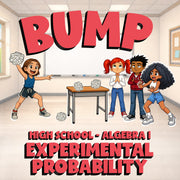Experimental Probability BUMP Math Game - No Prep Algebra 1 Review Activity