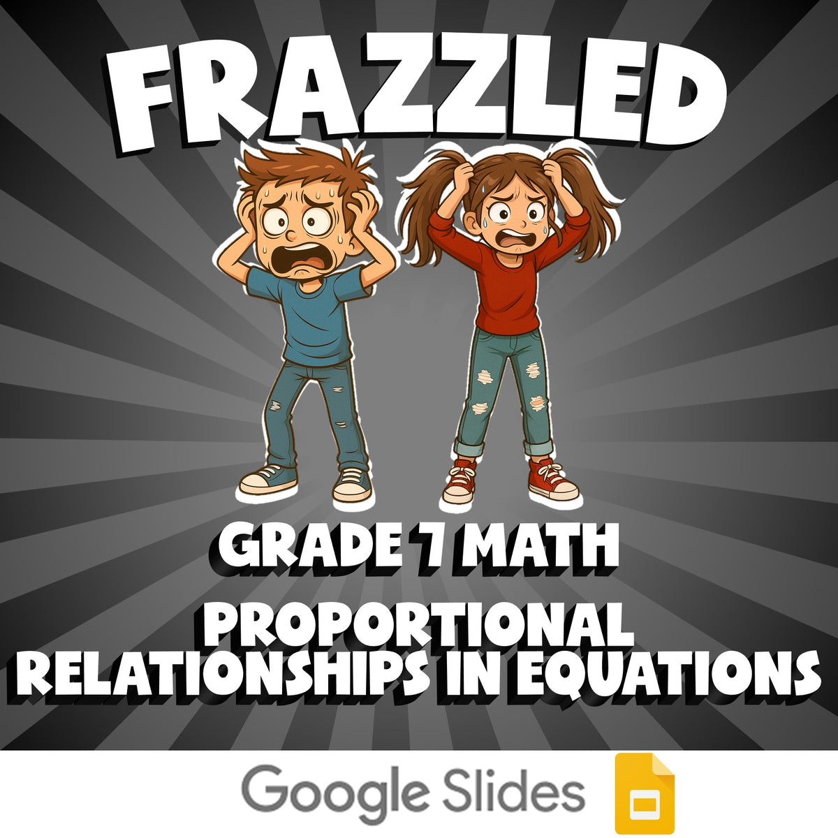 Proportional Relationships in Equations FRAZZLED Math Game - No Prep Grade 7