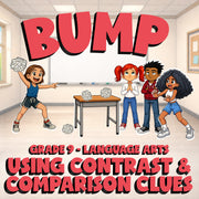 Using Contrast & Comparison Clues BUMP ELA Game - No Prep Grade 9 Review