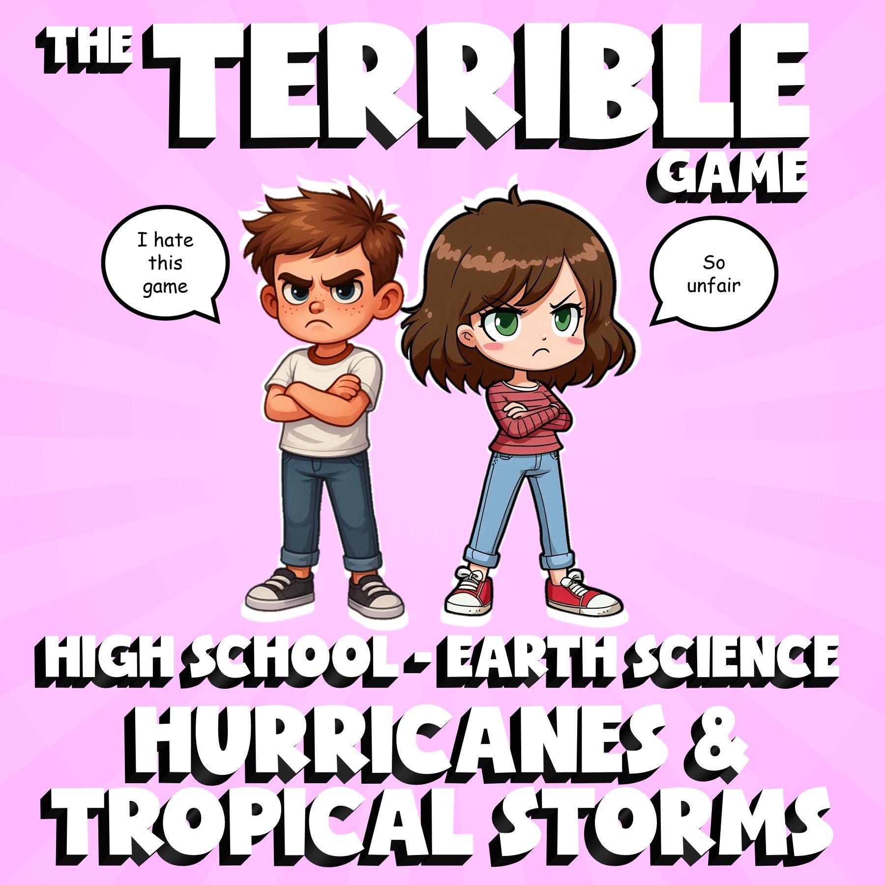 Hurricanes & Tropical Storms THE TERRIBLE GAME - No Prep Earth Science Review