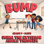 Using the Exterior Angle Theorem BUMP Math Game - No Prep Grade 9 Review
