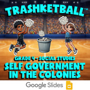 Self Government in the Colonies TRASHKETBALL Socials Game - No Prep Grade 4