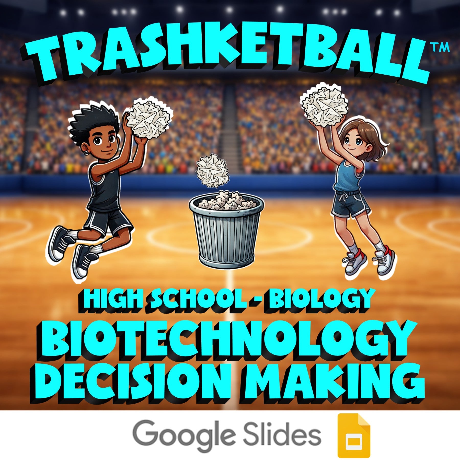 Biotechnology Decision Making TRASHKETBALL Science Game - No Prep Biology Review