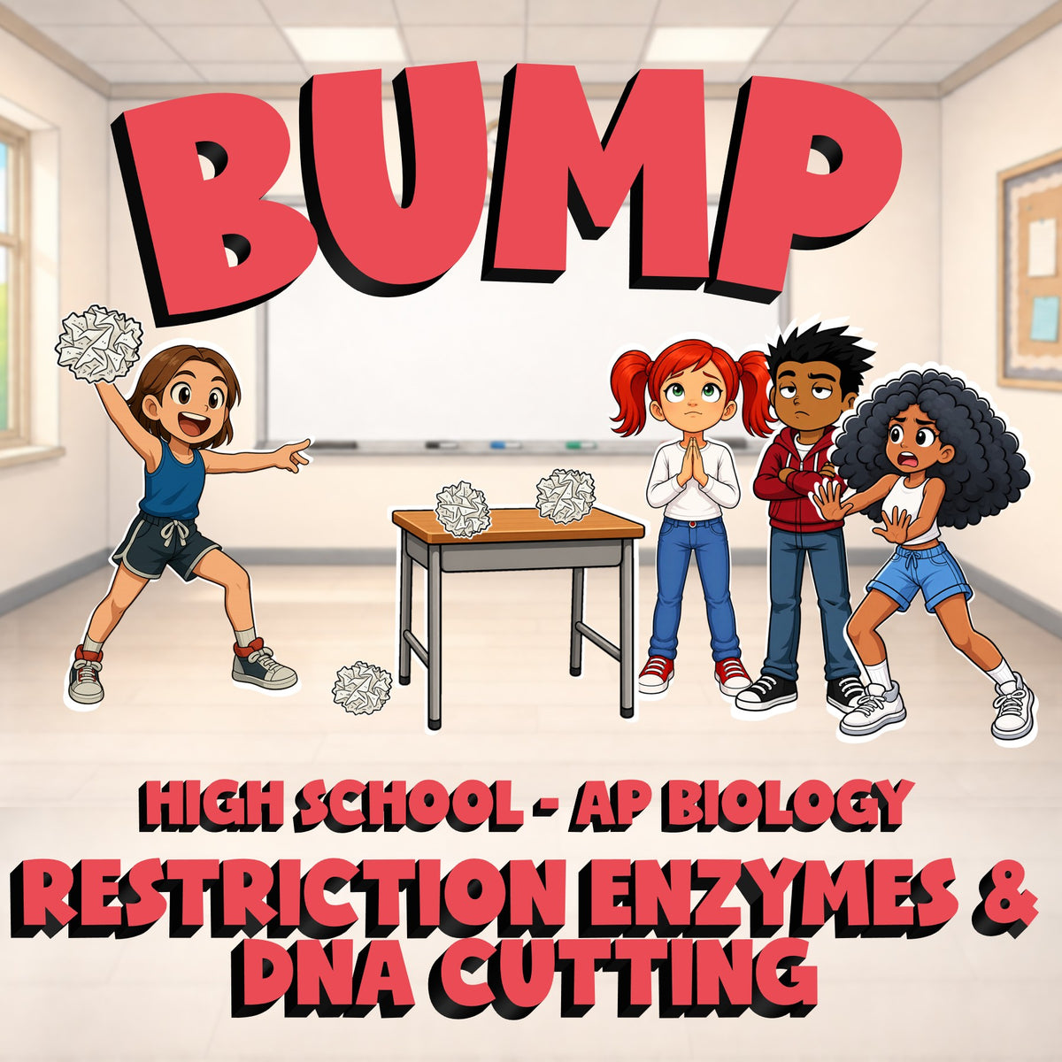 Restriction Enzymes & DNA Cutting BUMP Science Game - No Prep AP Biology Review