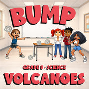 Volcanoes BUMP Science Game - No Prep Grade 8 Review Activity