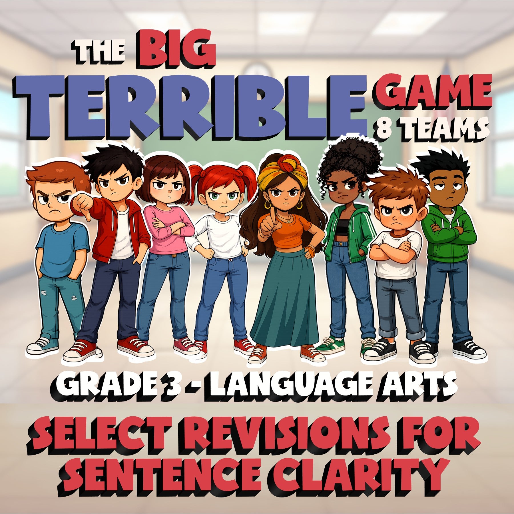 Select Revisions for Sentence Clarity BIG TERRIBLE GAME - Grade 3 ELA Review