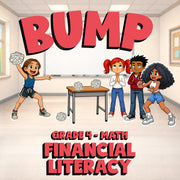 Financial Literacy BUMP Math Game - No Prep Grade 4 Review Activity