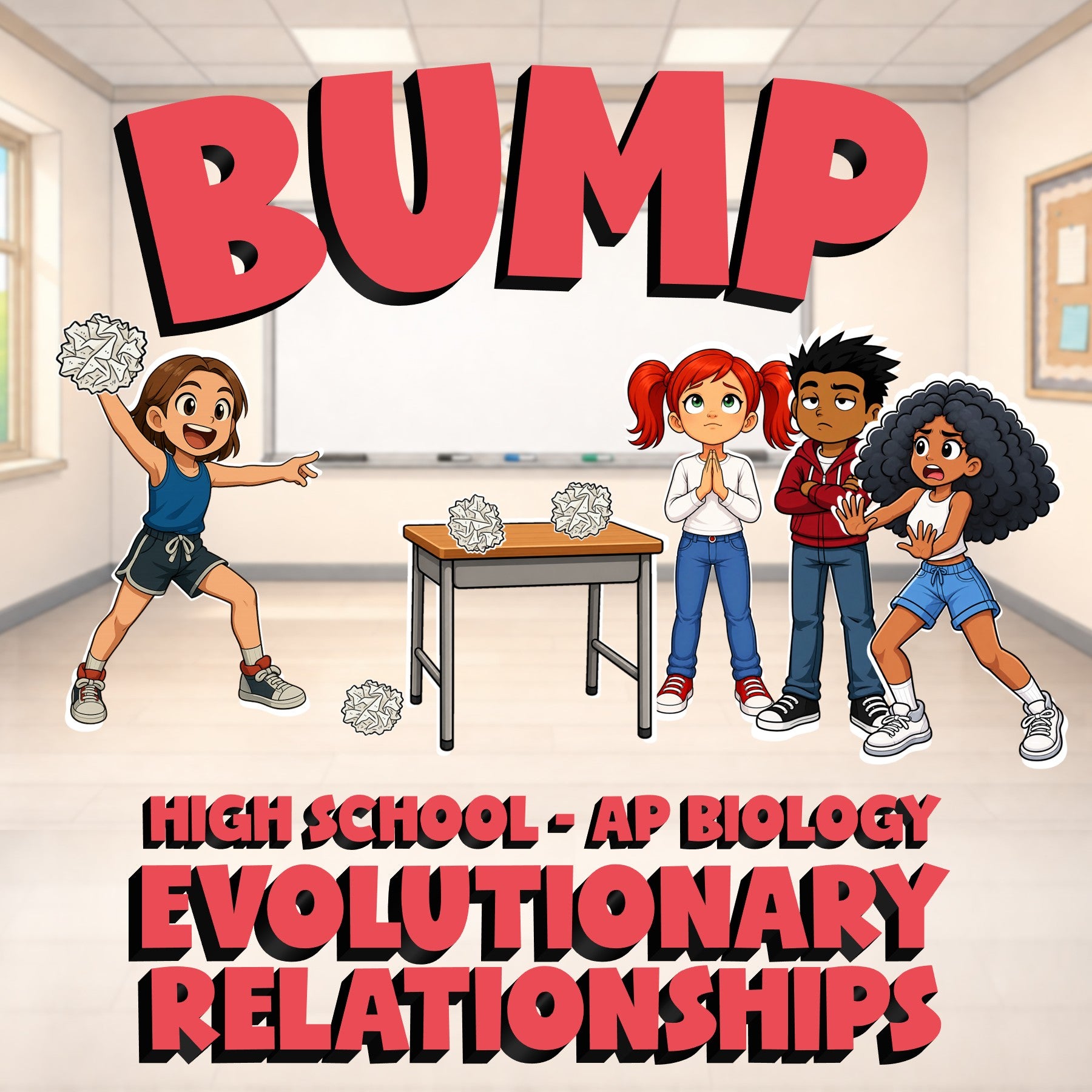 Evolutionary Relationships BUMP Science Game - No Prep AP Biology Review