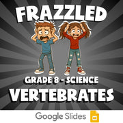 Vertebrates FRAZZLED Science Game - No Prep Grade 8 Review Activity