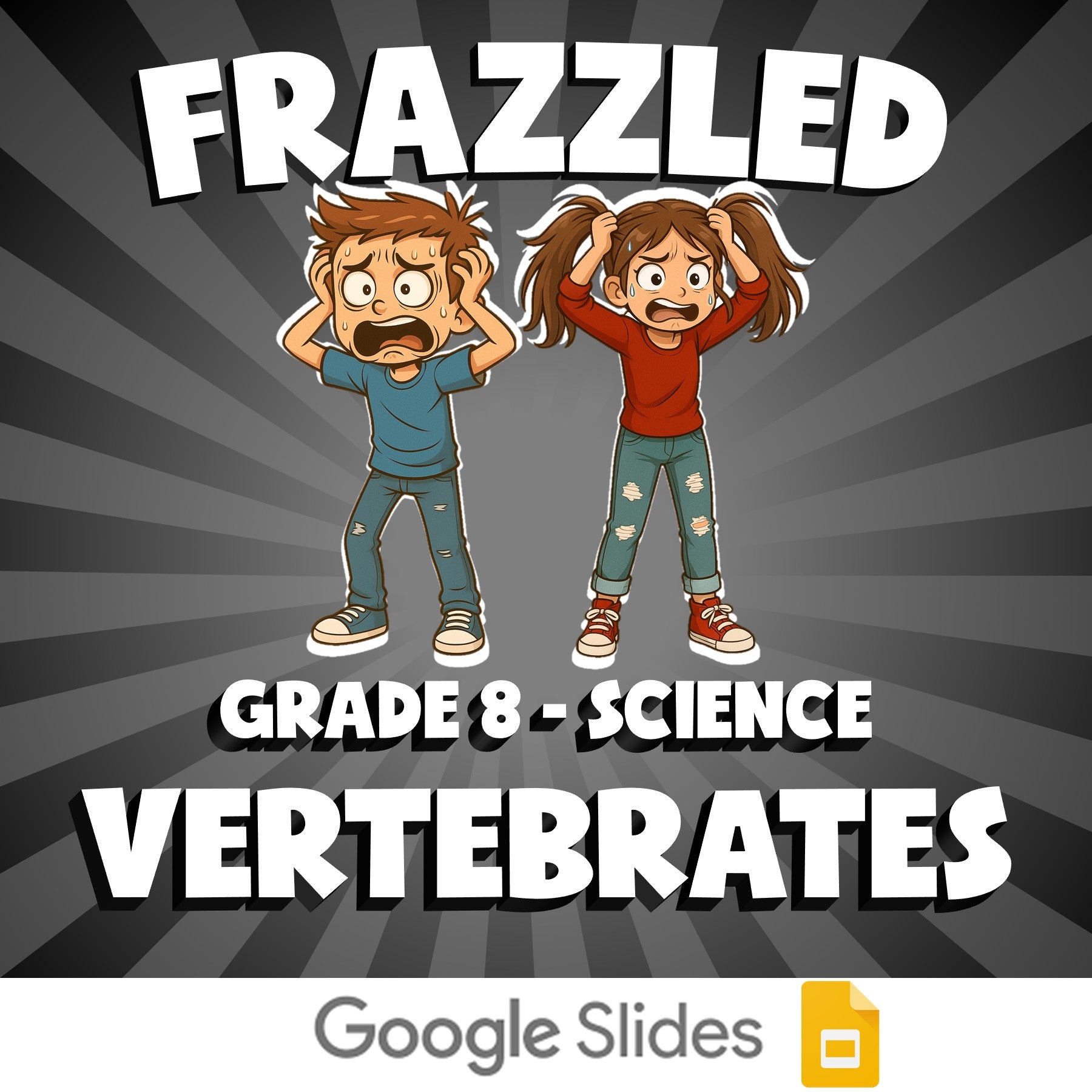 Vertebrates FRAZZLED Science Game - No Prep Grade 8 Review Activity