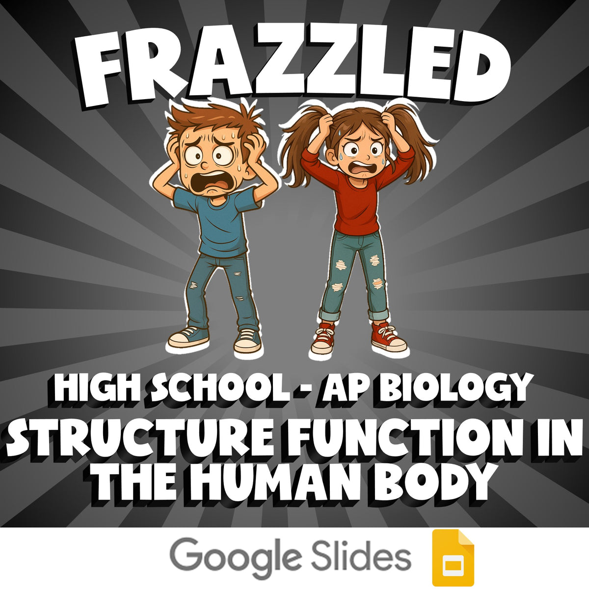 Structure Function in the Human Body FRAZZLED Science Game - No Prep AP Biology