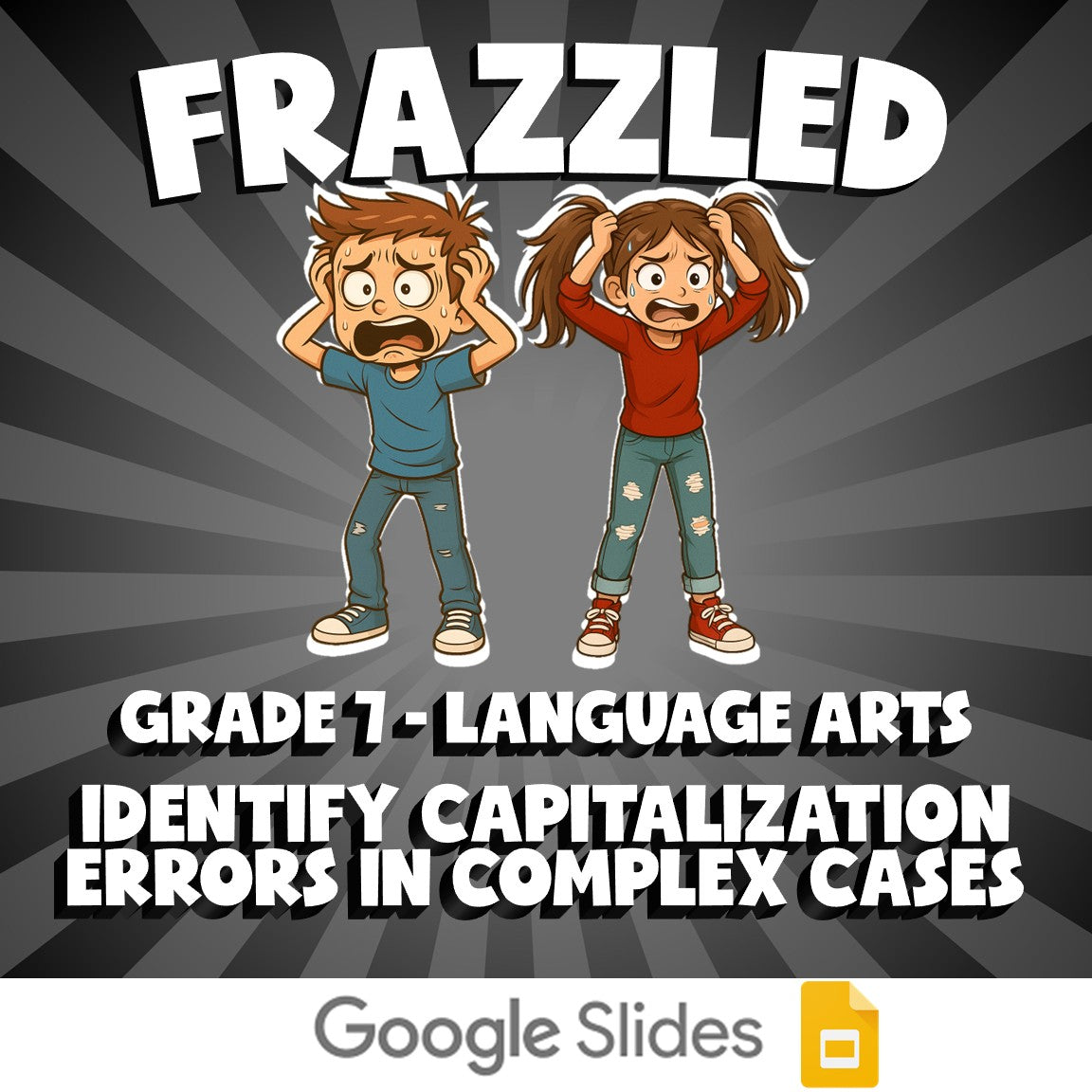 Identify Capitalization Errors in Complex Cases FRAZZLED ELA Game - Grade 7