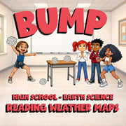 Reading Weather Maps BUMP Game - No Prep Earth Science Review Activity