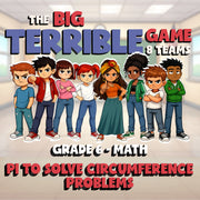Pi to Solve Circumference Problems BIG TERRIBLE GAME - Grade 6 Math Review