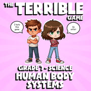 Human Body Systems THE TERRIBLE GAME - No Prep Grade 7 Science Review Activity
